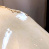 Decorative plate earthenware from Salins France decoration Basket