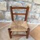 Chaise d'enfant assise paillée