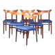 Vintage Teak Dining Chairs by Kurt Østervig, 1960s, Set of 6
