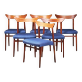 Vintage Teak Dining Chairs by Kurt Østervig, 1960s, Set of 6