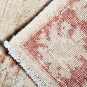 Cream Rug Handwoven Traditional Zeigler Carpet- 65x118cm