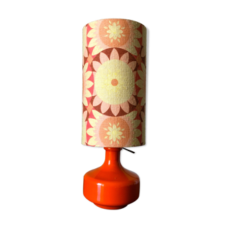 Orange flower lamp 1970