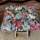 Pair of poly comfort armchairs and 1 footrest