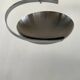 "Les Actuelles" chrome metal arc design pendant light by Lucien Gau, Paris 1960