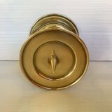 Old brass candle pique