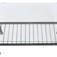 Metal coffee table with glass top