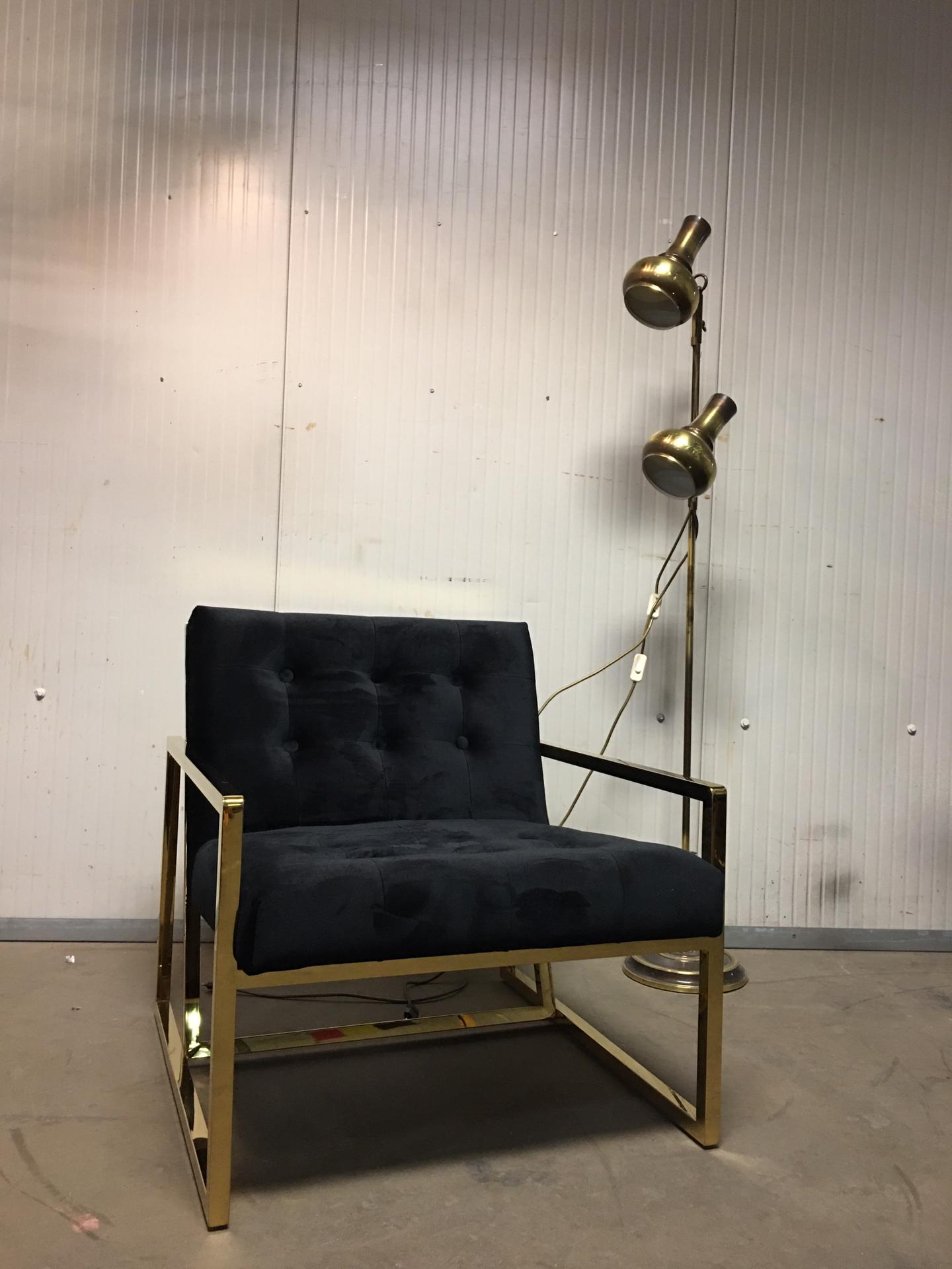Lampadaire vintage en laiton
