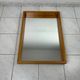Miroir scandinave vintage en bois de pin