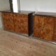 paire de buffets 1970 en loupe d'orme