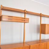 Mid-Century Teak Wall Unit by Kjell Riise for Rival Brodrene Jatogs, 1960s,
