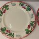 Series of 8 vintage dessert plates Montmorency model of Longwy faïenceries