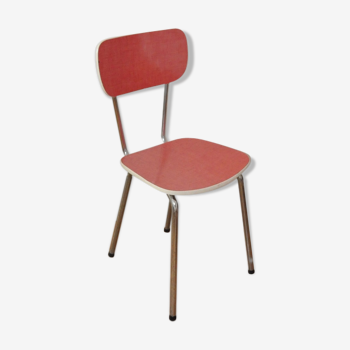 Chaise en formica rouge
