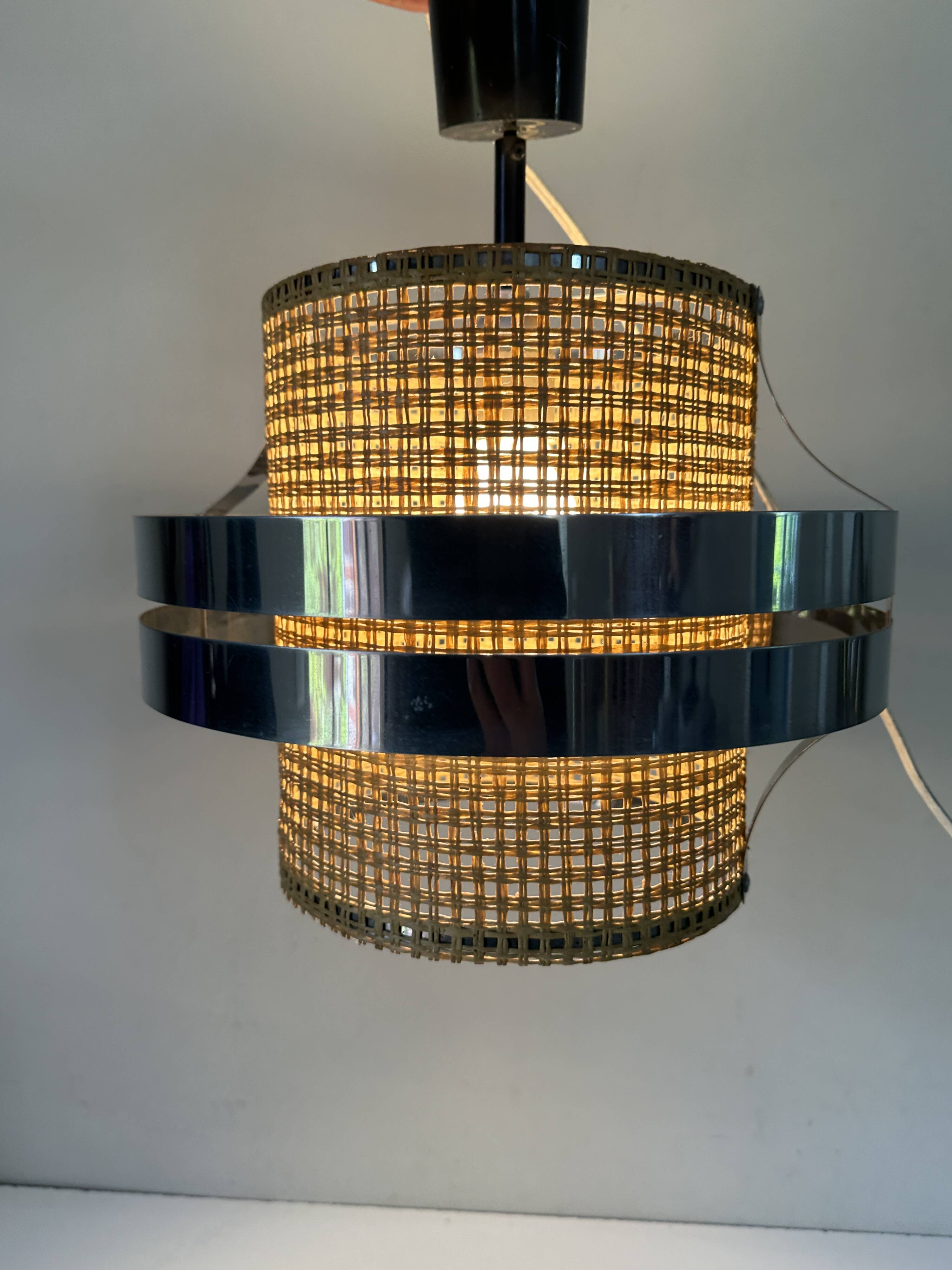Suspension lustre design années 70