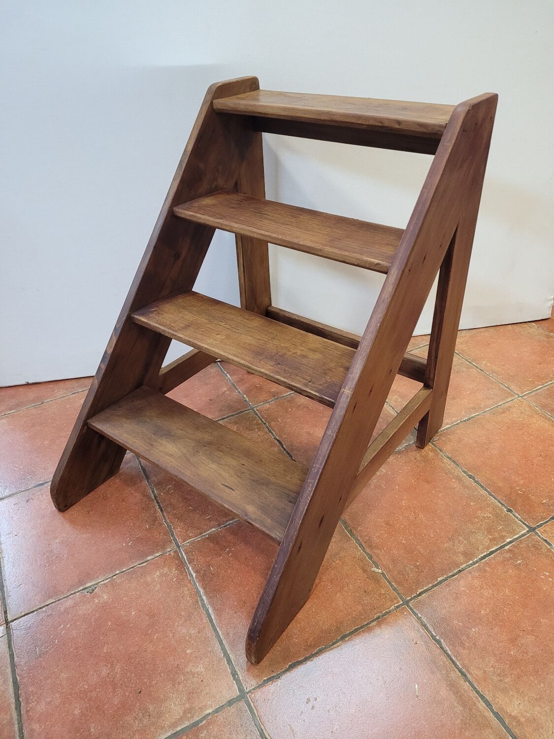 Stepladder or wooden staircase
