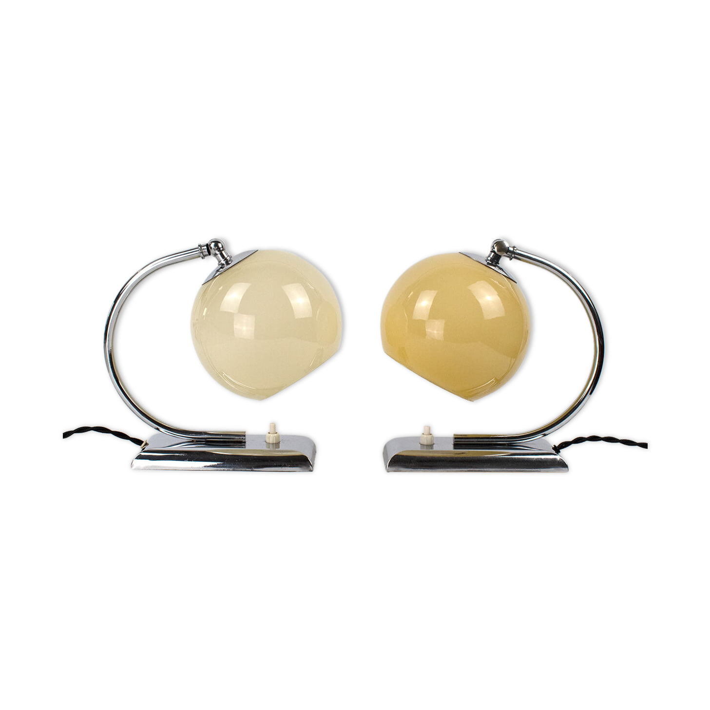 Pair of Bauhaus / Art Deco Desk Lamps from 1930s