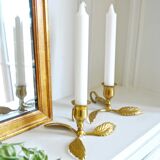 Pair of brass candlesticks