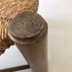 Solid wood straw chair