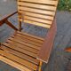 Set of 4 vintage folding armchairs