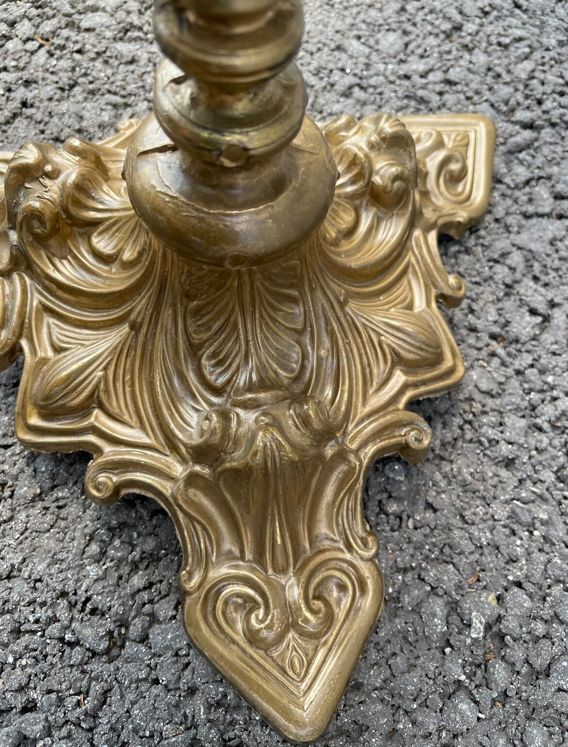 Golden mirror 21x50cm