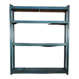 Etagère 4 tablettes , patine bleu