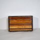 Vintage Cube Chest of Drawers in Cherrywood and Wenge, Unique Piece, 1970s