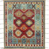 Hand-Knotted Tribal Unique 244 cm x 295 cm Multicolor Wool Carpet