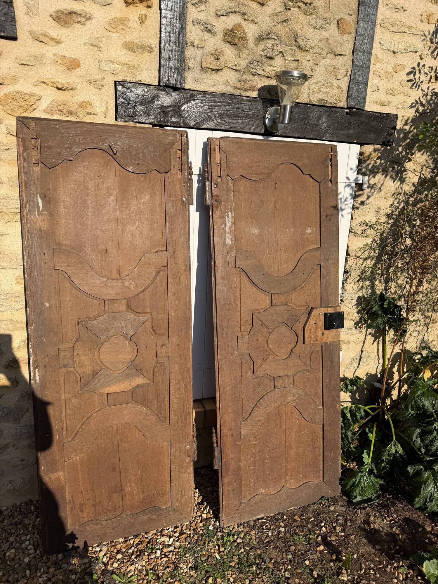 Solid oak doors of a gentleman's residence