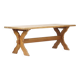 Large Oak Vintage Mid Century Brutalist dining table