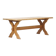 Large Oak Vintage Mid Century Brutalist dining table