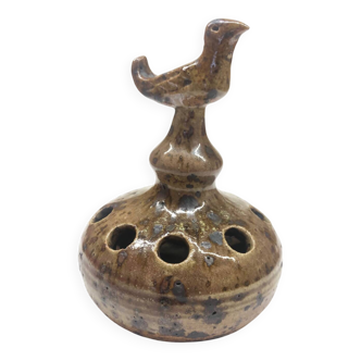 Vase en grès pyrite zoomorphe