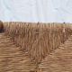 Farm stool made of wood and straw