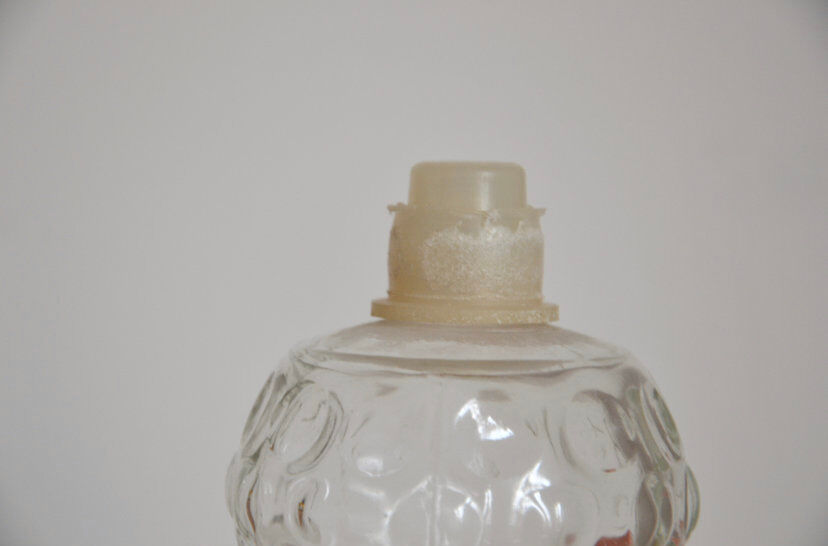 Vintage glass decanter from the 70s