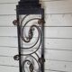 Art deco wrought iron coat rack from the 1930s