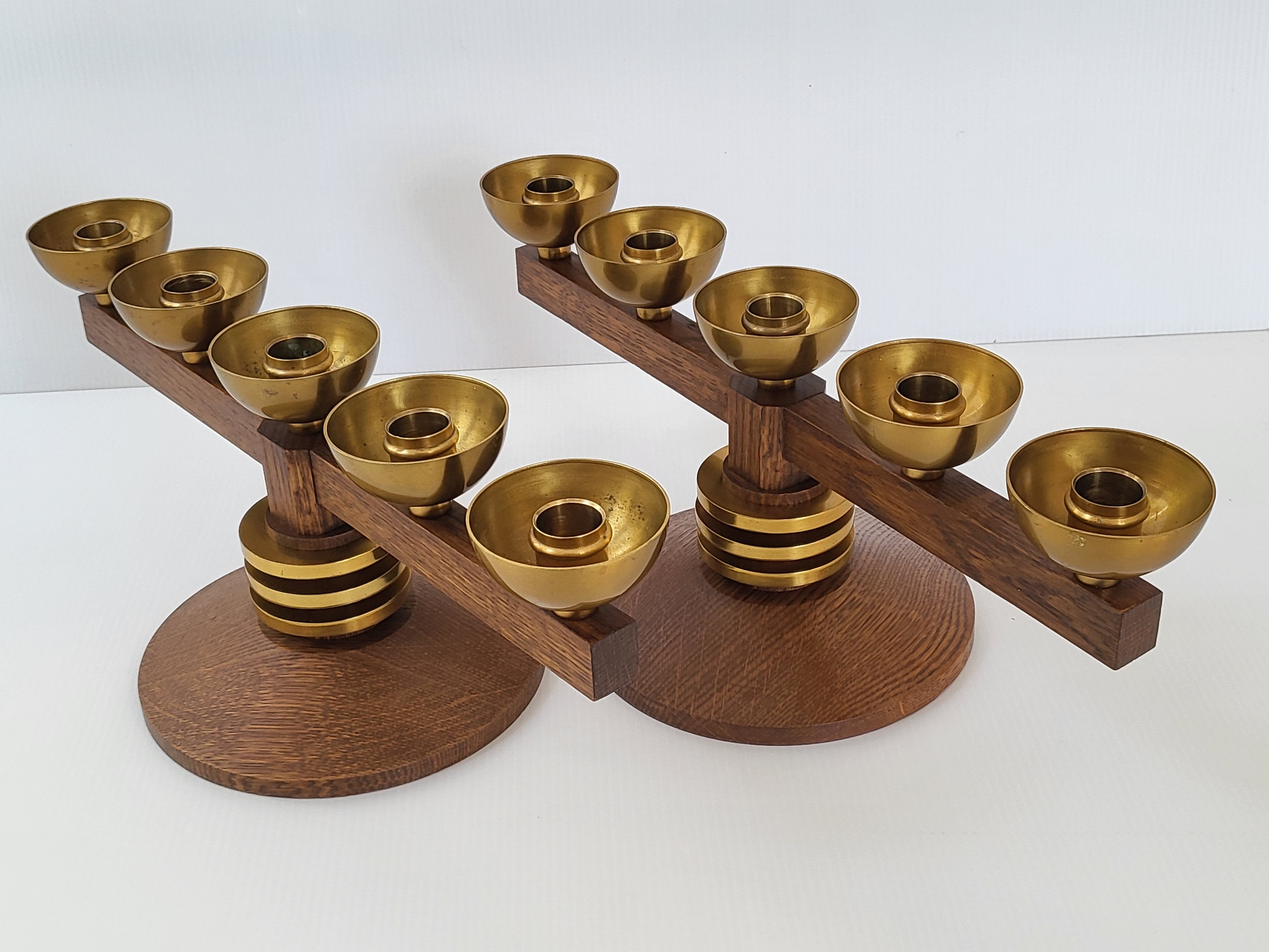 Pair of vintage candelabras 1970