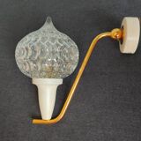 Small wall lamp in brass and vintage glass