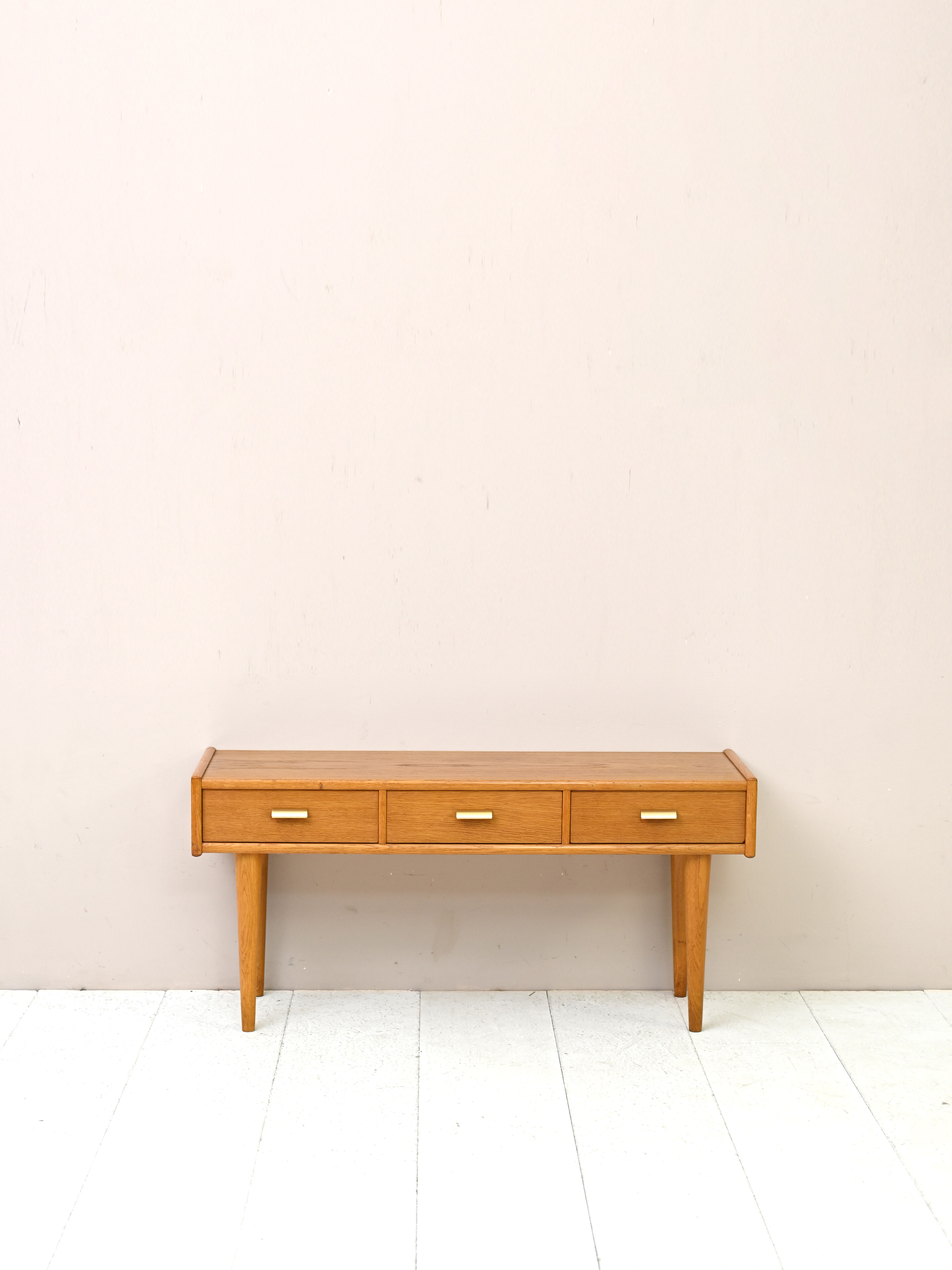 Oak entryway console