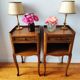 Pair of Louis VX style bedside tables