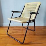 Chaise Italienne pliante vintage 1970