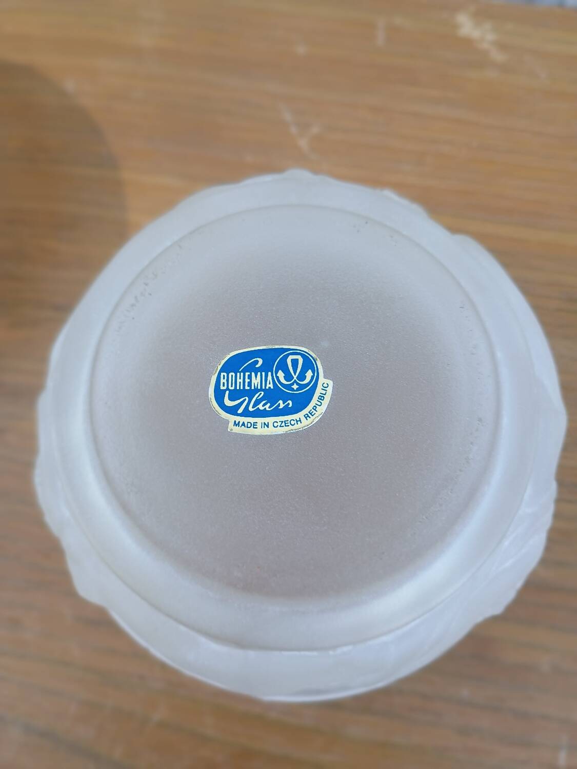 ART DECO Heinrich Hoffmann Box in Pressed Molded Glass Les Naiades Boh