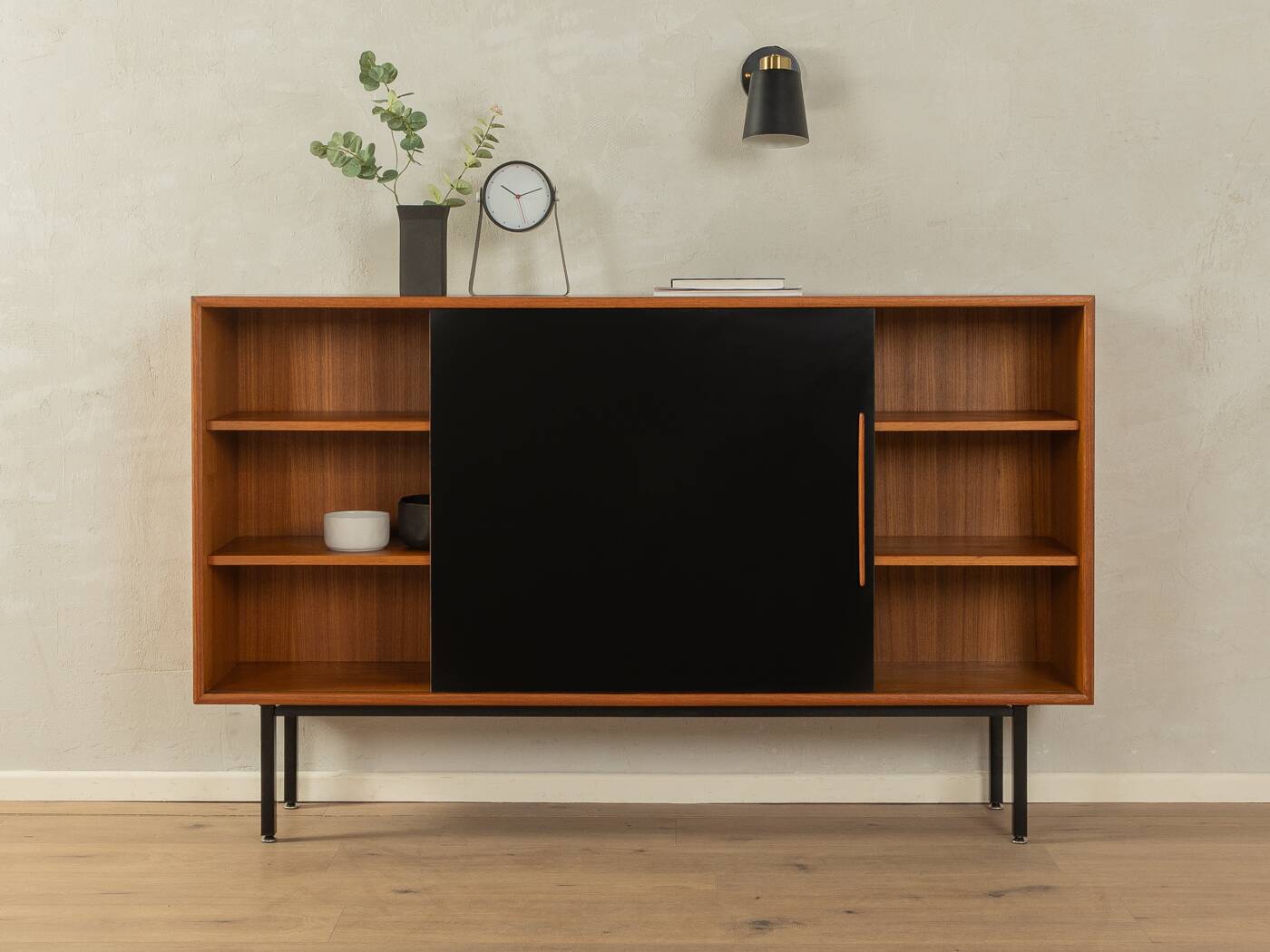 60s Sideboard with sliding Doors, WK Möbel