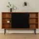 60s Sideboard with sliding Doors, WK Möbel