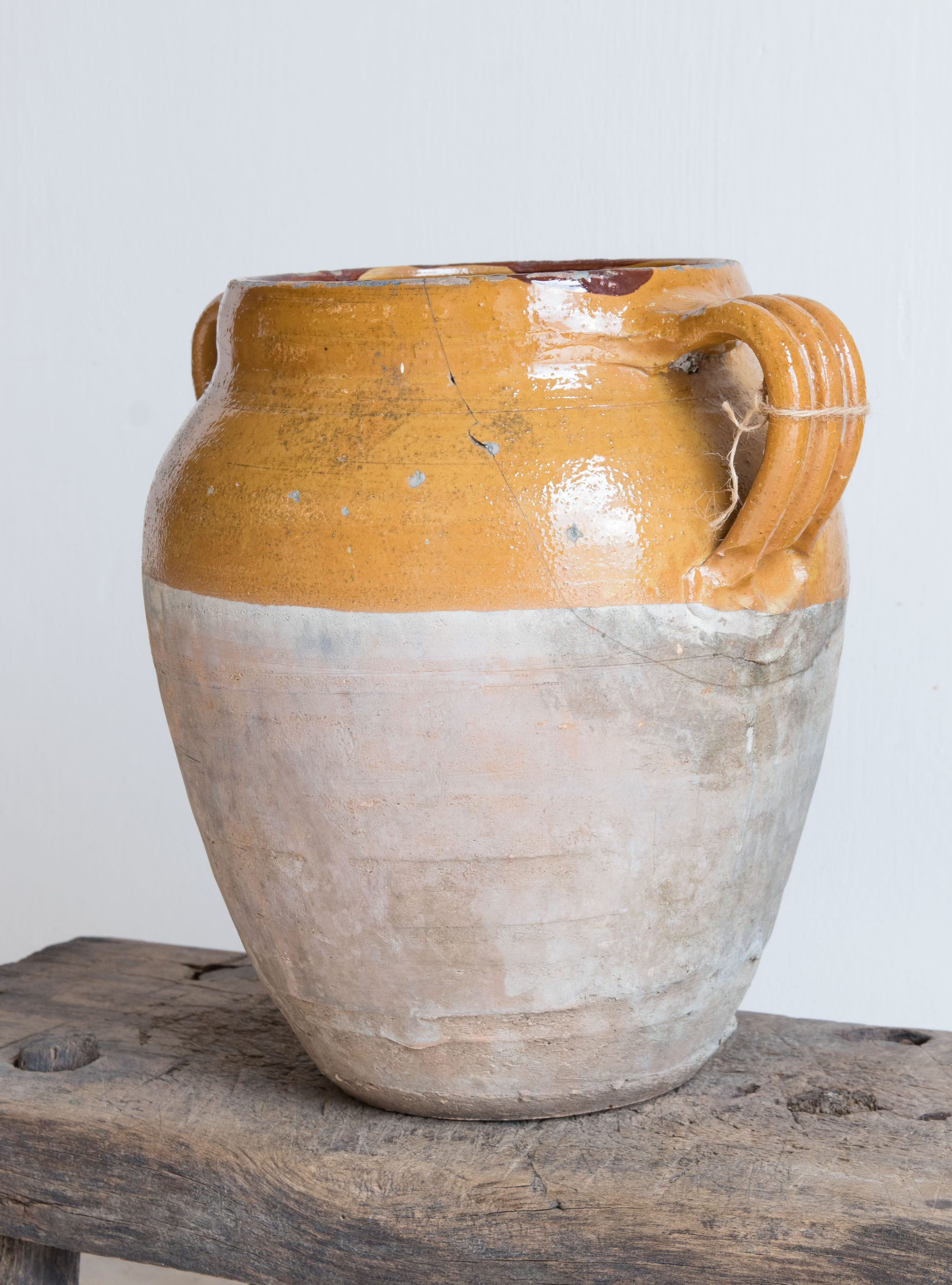 Antique Glazed Italian Vase