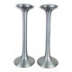 Paire de bougeoirs aluminium Kagla par Carl Ojerstam pour Ikea