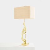 Large bronze sculpture lamp signed Willy Daro circa 1970