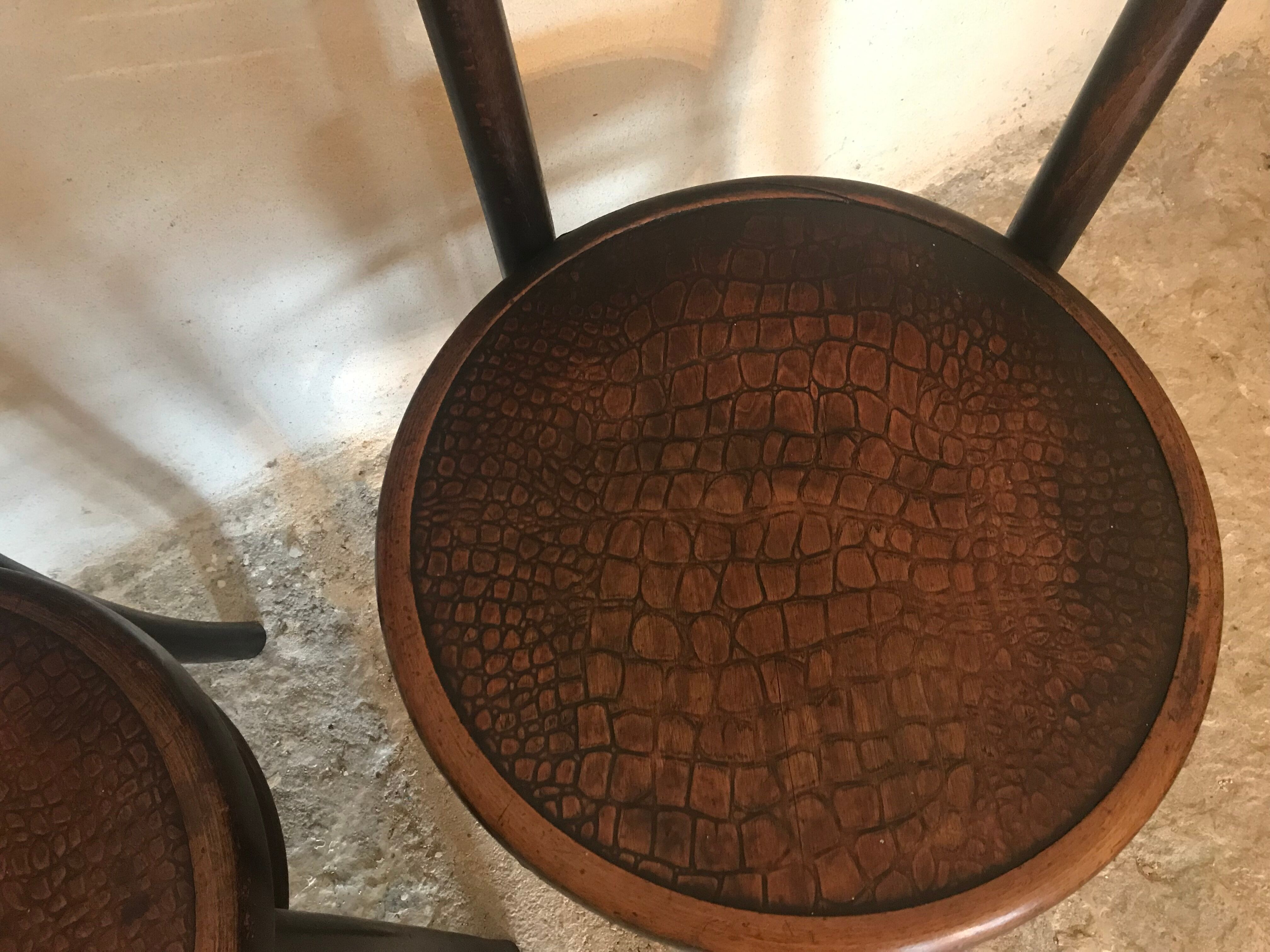 Paire de chaises bistrot vintage  Fischel 1900