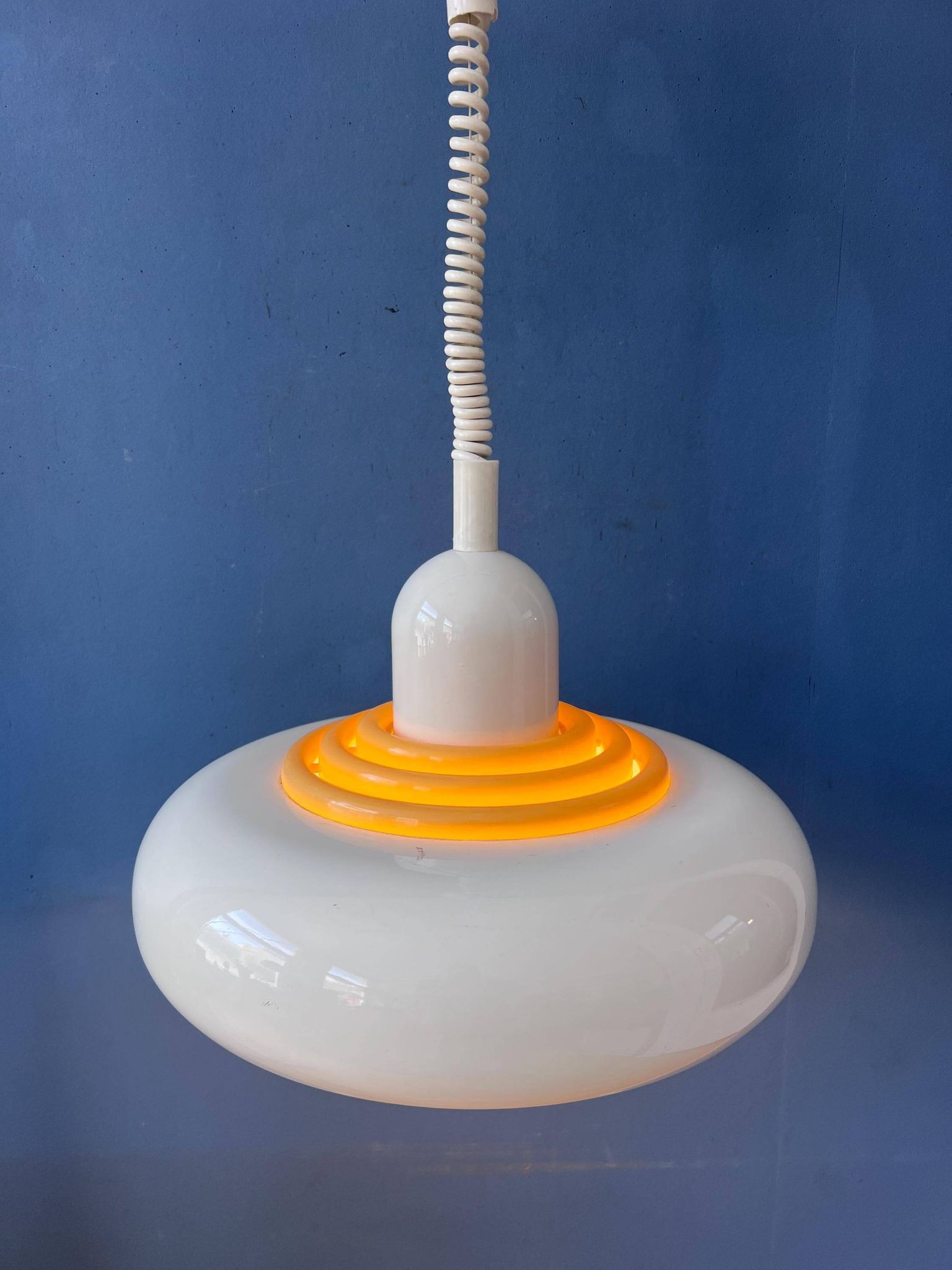 Beige Mid-Century UFO Suspension by Knud Christensen