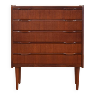 Mid-Century Danish Teak Chest of Drawers, 1960s.