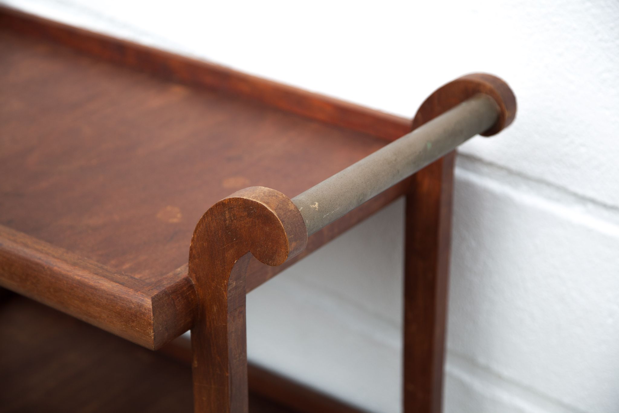 Vintage wood dessert, roller bar, roller table, servant, vintage wood dessert table