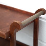 Vintage wood dessert, roller bar, roller table, servant, vintage wood dessert table