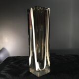 FLAVIO POLI for SEGUSO Vetri d'arte, Multi-layered glass vase, Murano, circa